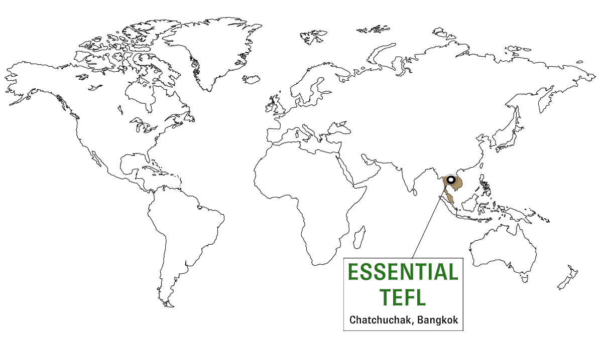 World Map showing TEFL graduates locations